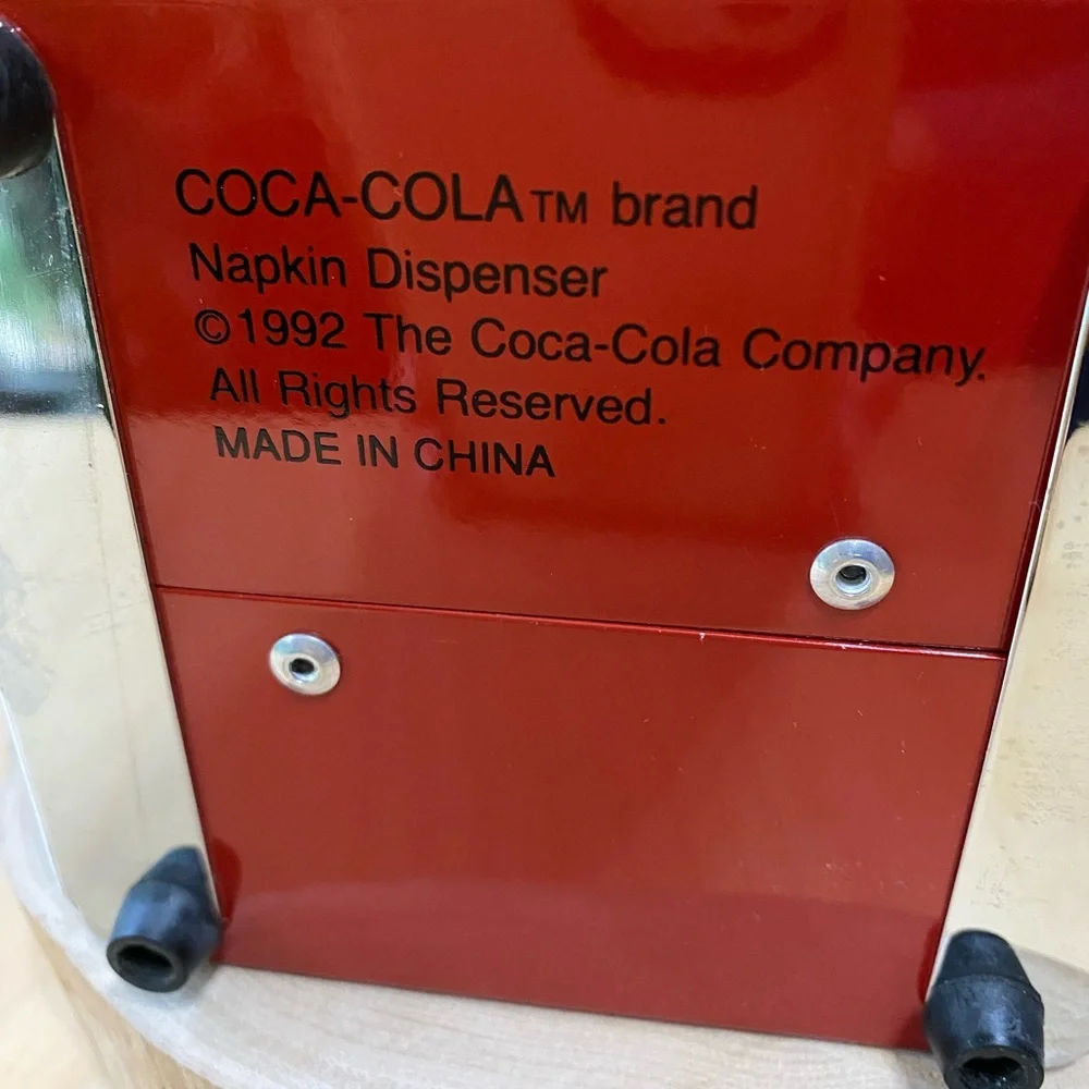 Coca-Cola Red and Cream Napkin Holder - Picture 6 of 6